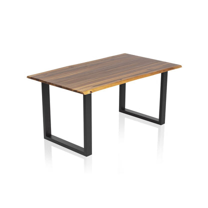Eettafel 125x80 cm massief acaciahout boomrand