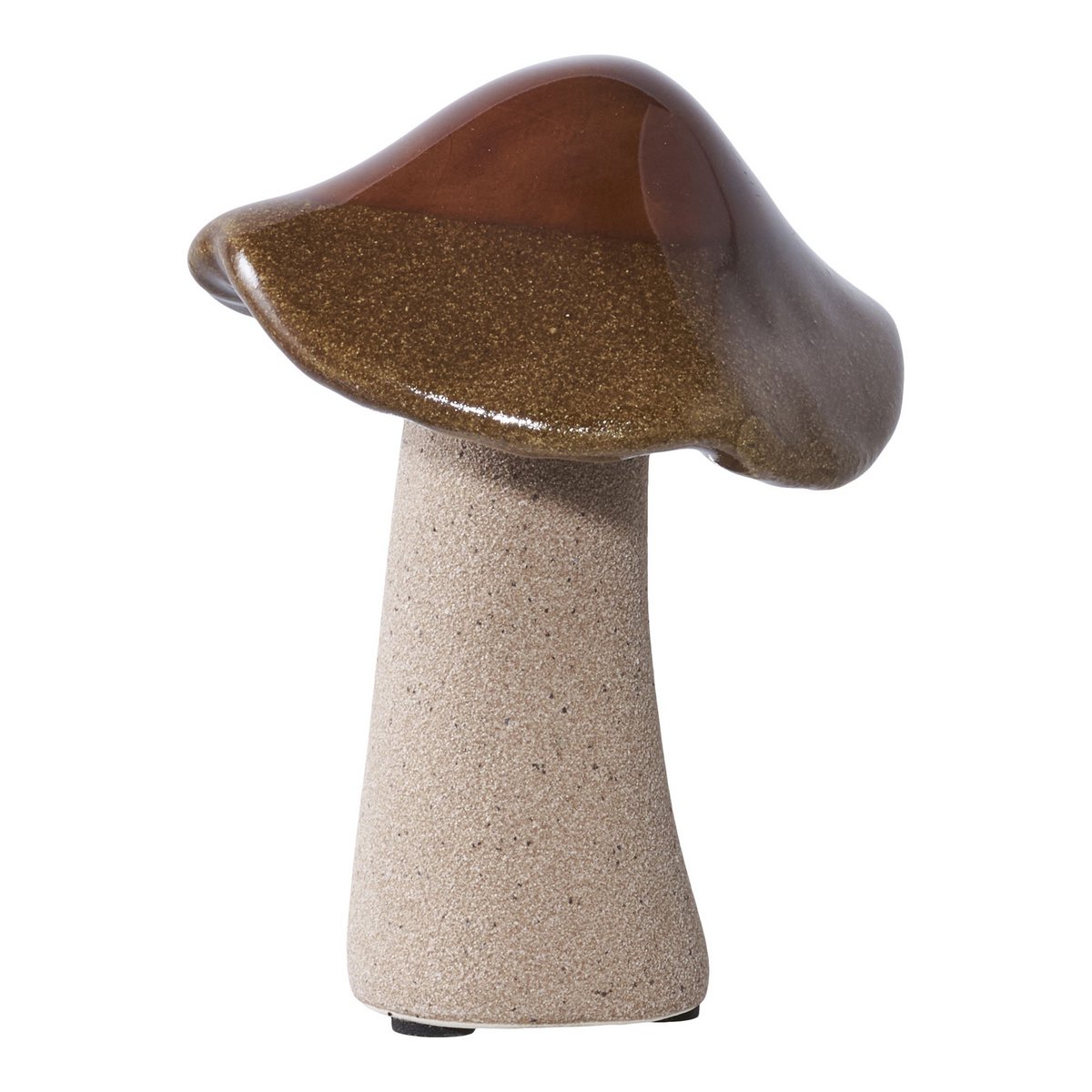 Decoratie paddestoelen keramiek 3 stuks blauw groen bruin