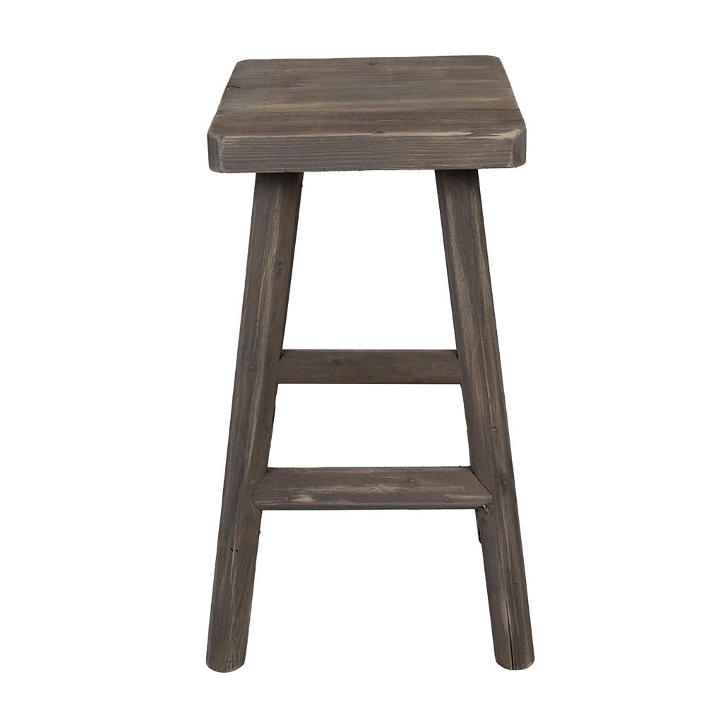 Plantentafel 30x30x58 cm gerecycled hout bruin