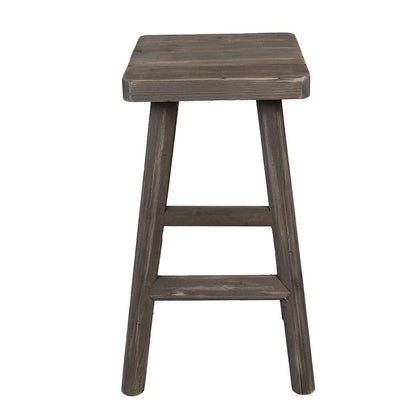 Plantentafel 30x30x58 cm gerecycled hout bruin
