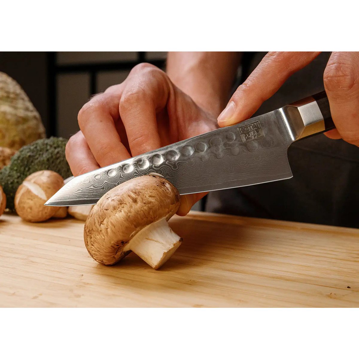 Bunka Petty Damascus Utility Knife - lemmet van 135 mm