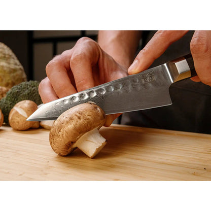 Bunka Petty Damascus Utility Knife - lemmet van 135 mm