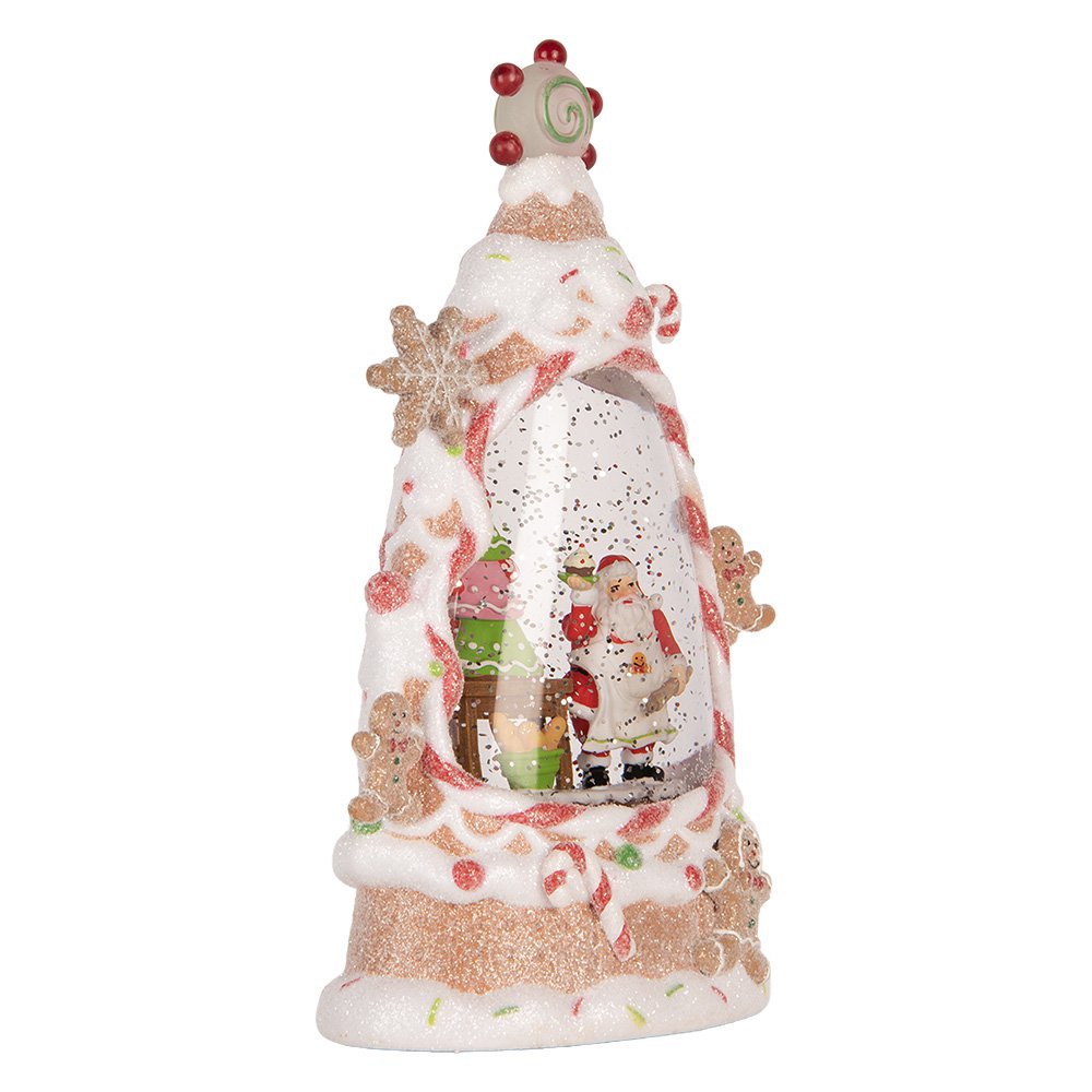 Kerstdecoratie met LED-verlichting en muziek Taart 14x8x24 cm / 3xAAA Wit Kunststof