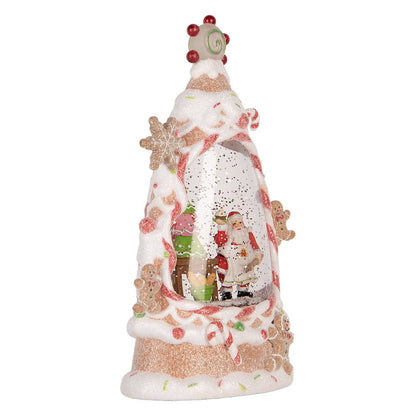 Kerstdecoratie met LED-verlichting en muziek Taart 14x8x24 cm / 3xAAA Wit Kunststof