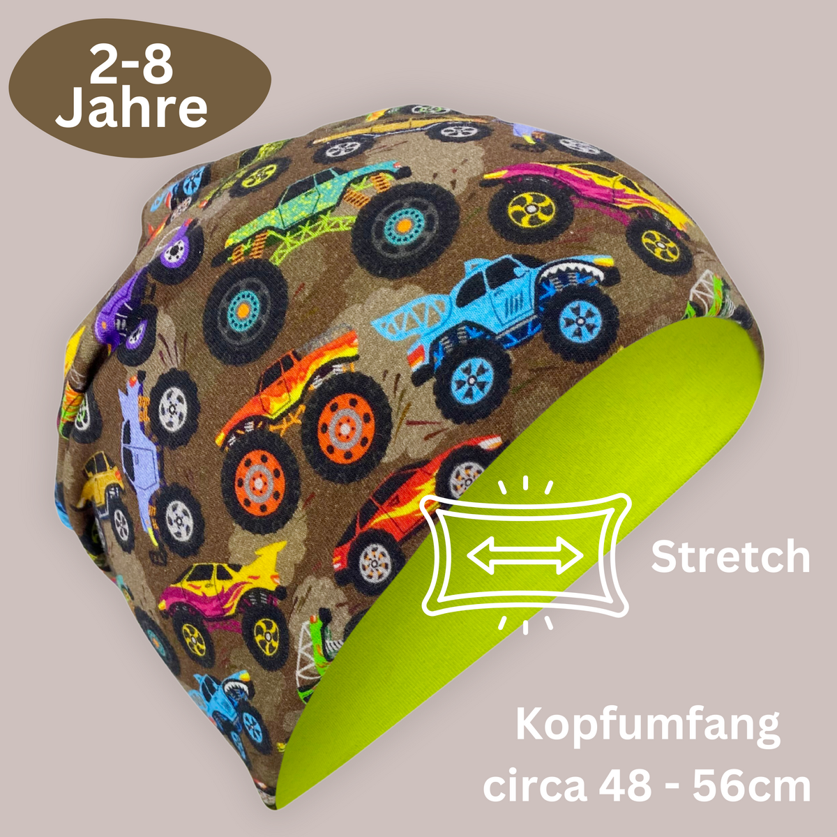 Kinderen Beanie En Sjaal Monster Truck Set Voor Buiten