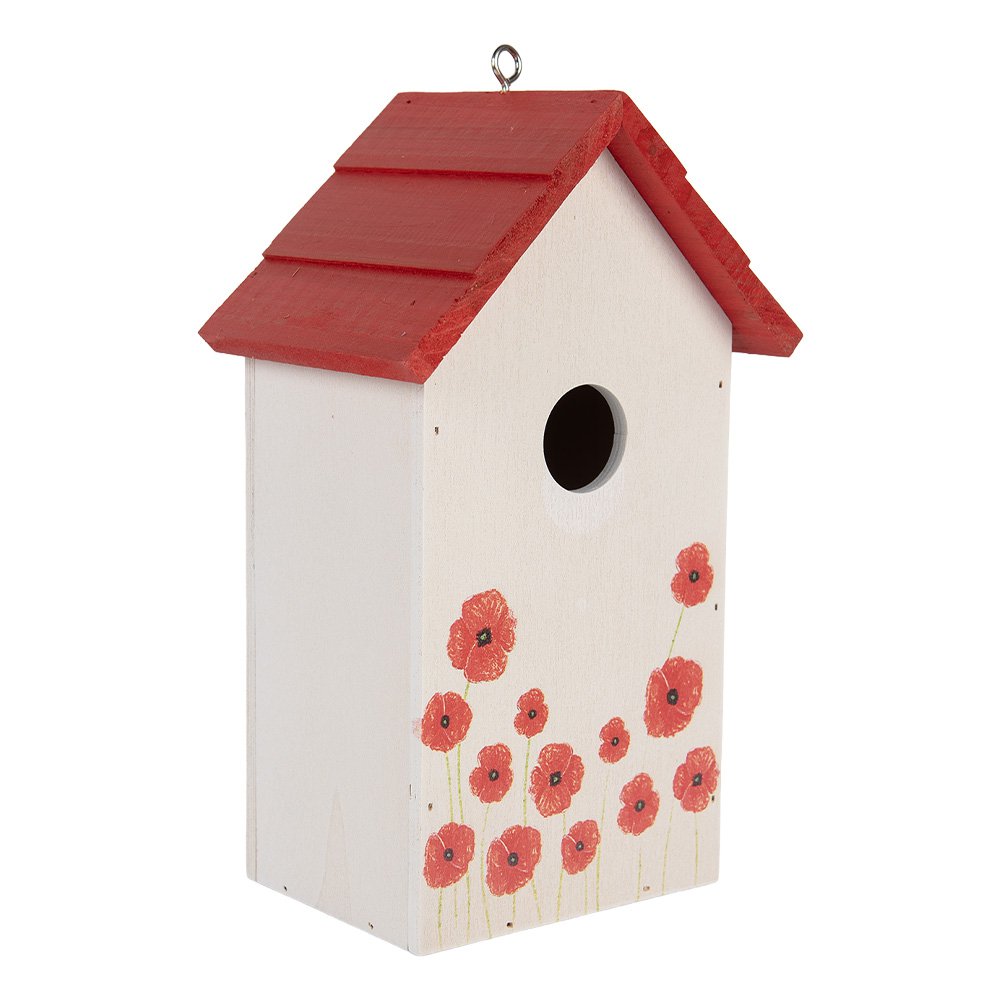 Vogelhuis 15x10x22 cm Wit Hout