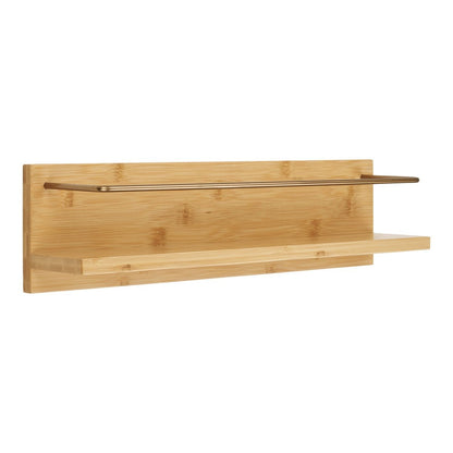 Wandplank bamboe 45x10x12 cm