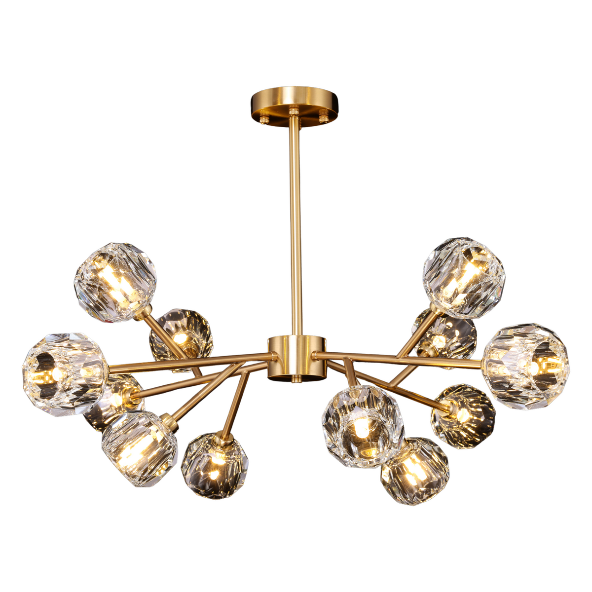 Hanglamp 90x45 cm goud koper