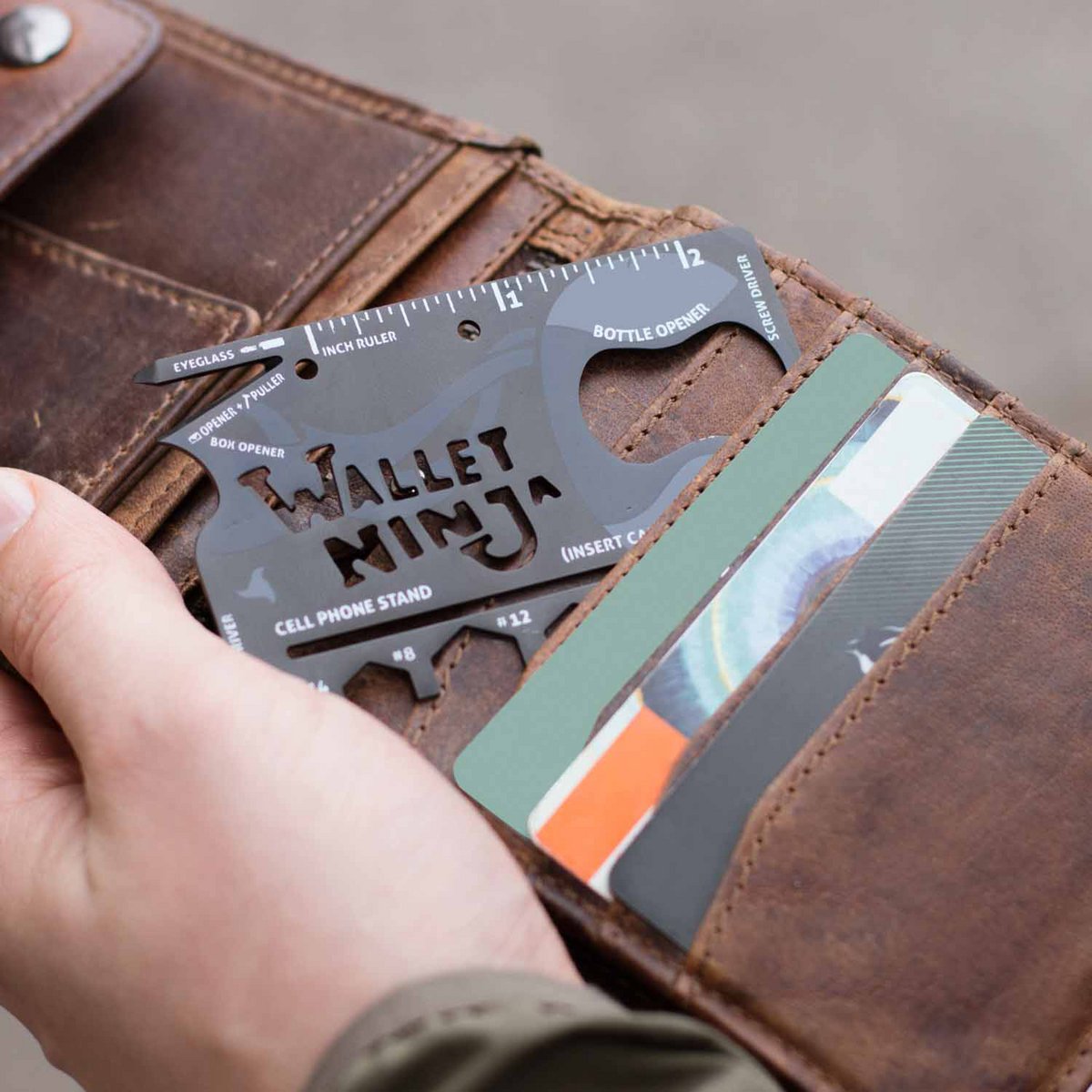 Multitool creditcardformaat 18in1 staal
