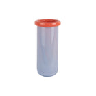 Vaas gevouwen glas paars 31 cm