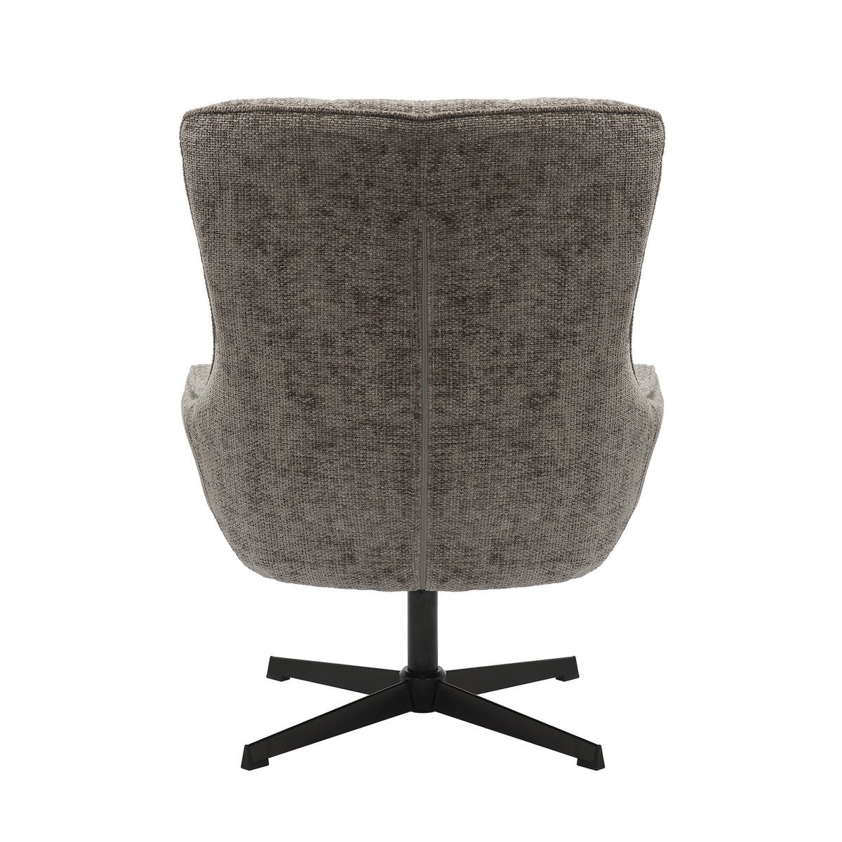 Fauteuil chenille donkergrijs 81x85x103 cm
