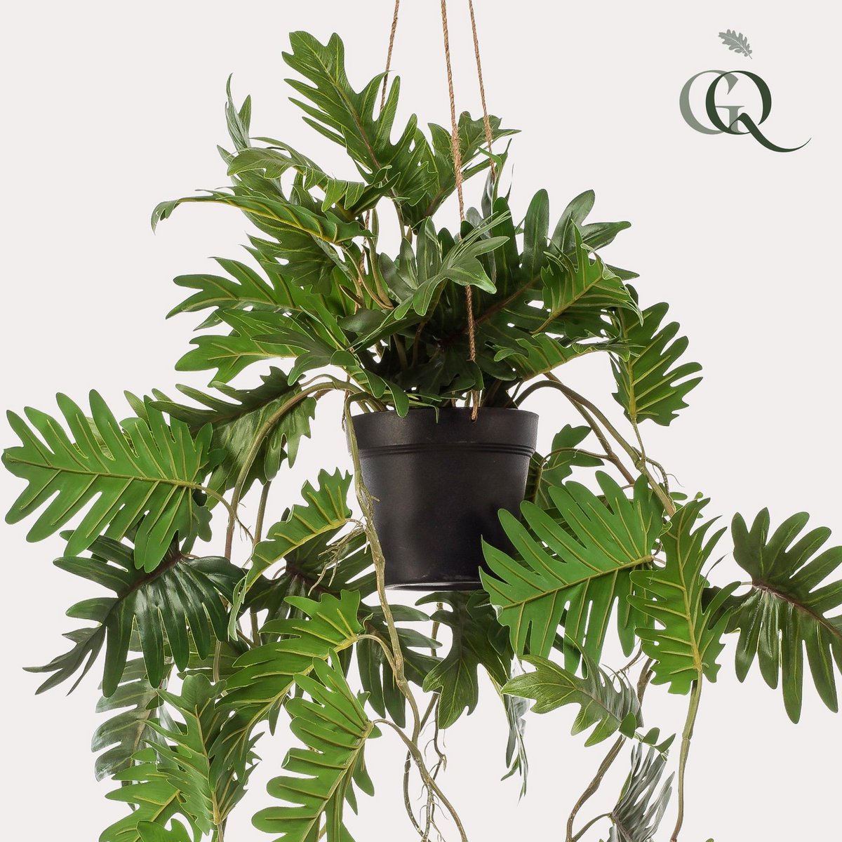 Kunstplant Philodendron 80 cm hangplant