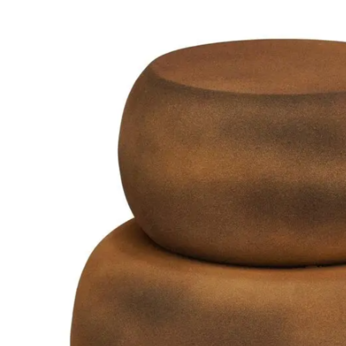 Bijzettafel rond Ø43x37 cm bruin