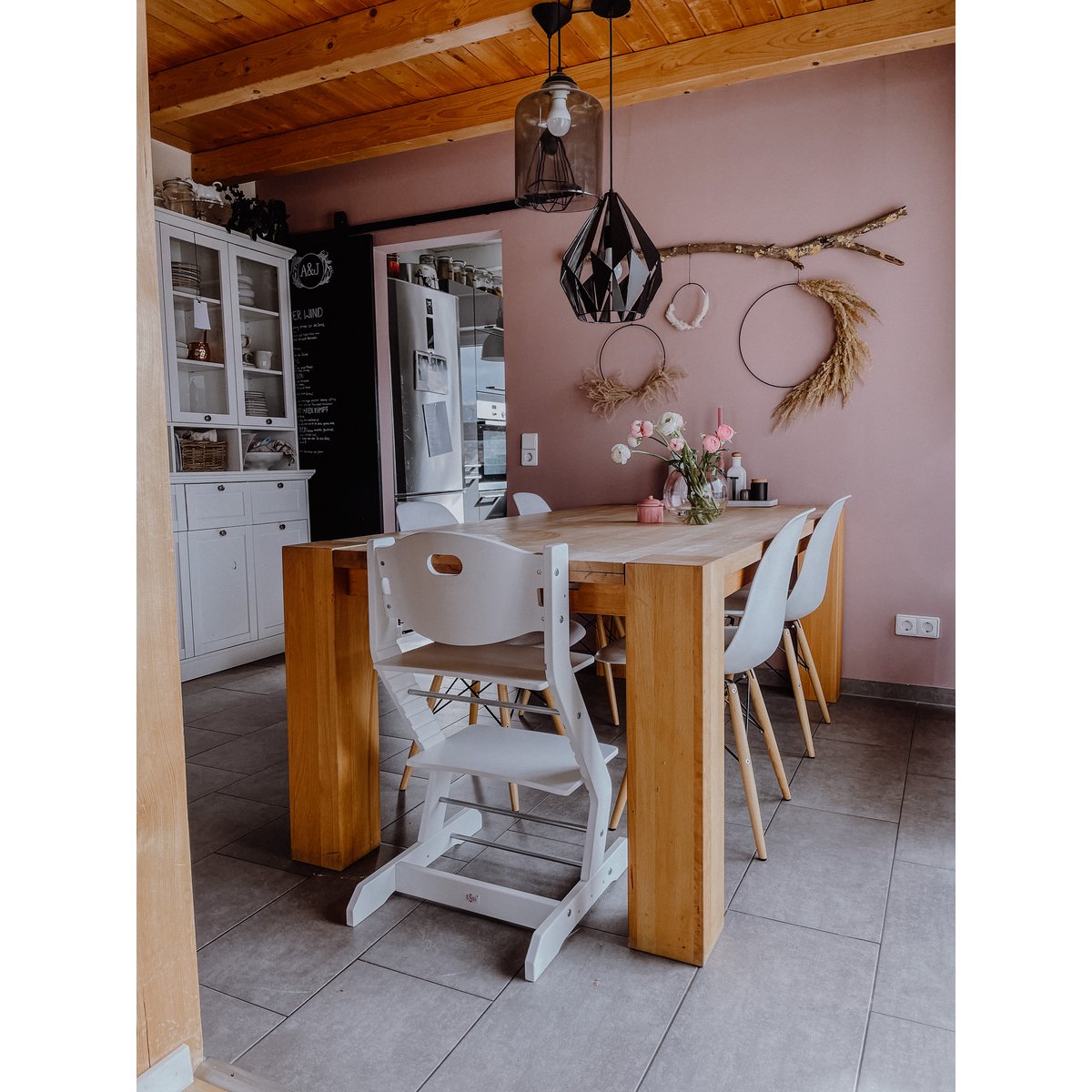 tiSsi® table beech WHITE for high chair