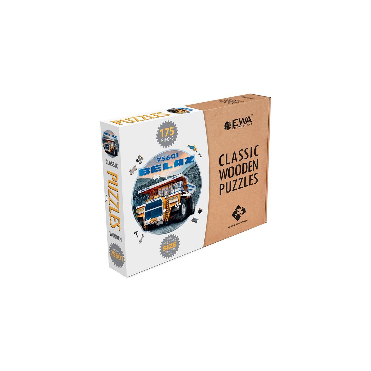Houten 3D puzzel 27,6x27,6x0,5 cm berkenmultiplex