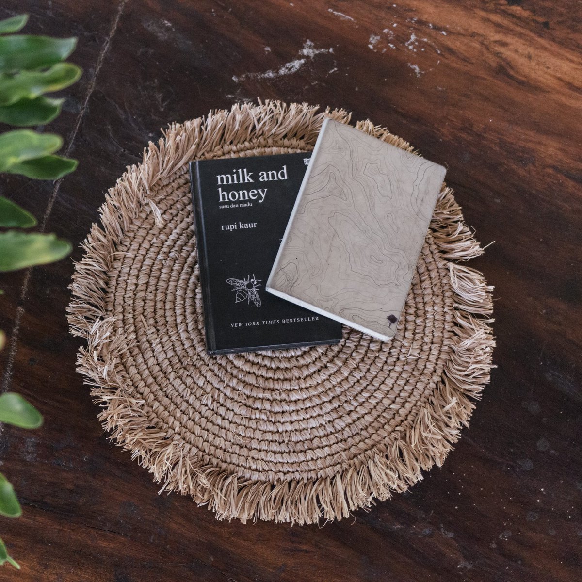 Placemat raffia 45 cm rond