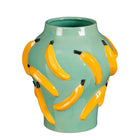 Vaas keramiek 30x26.5 cm groen geel
