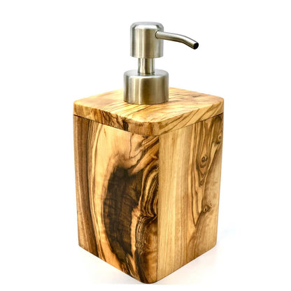 Zeepdispenser olijfhout RVS 150ml
