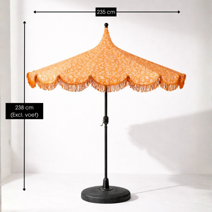 Parasol 235 cm oranje polyester