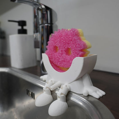 Scrub Daddy spons houder met wateruitloop