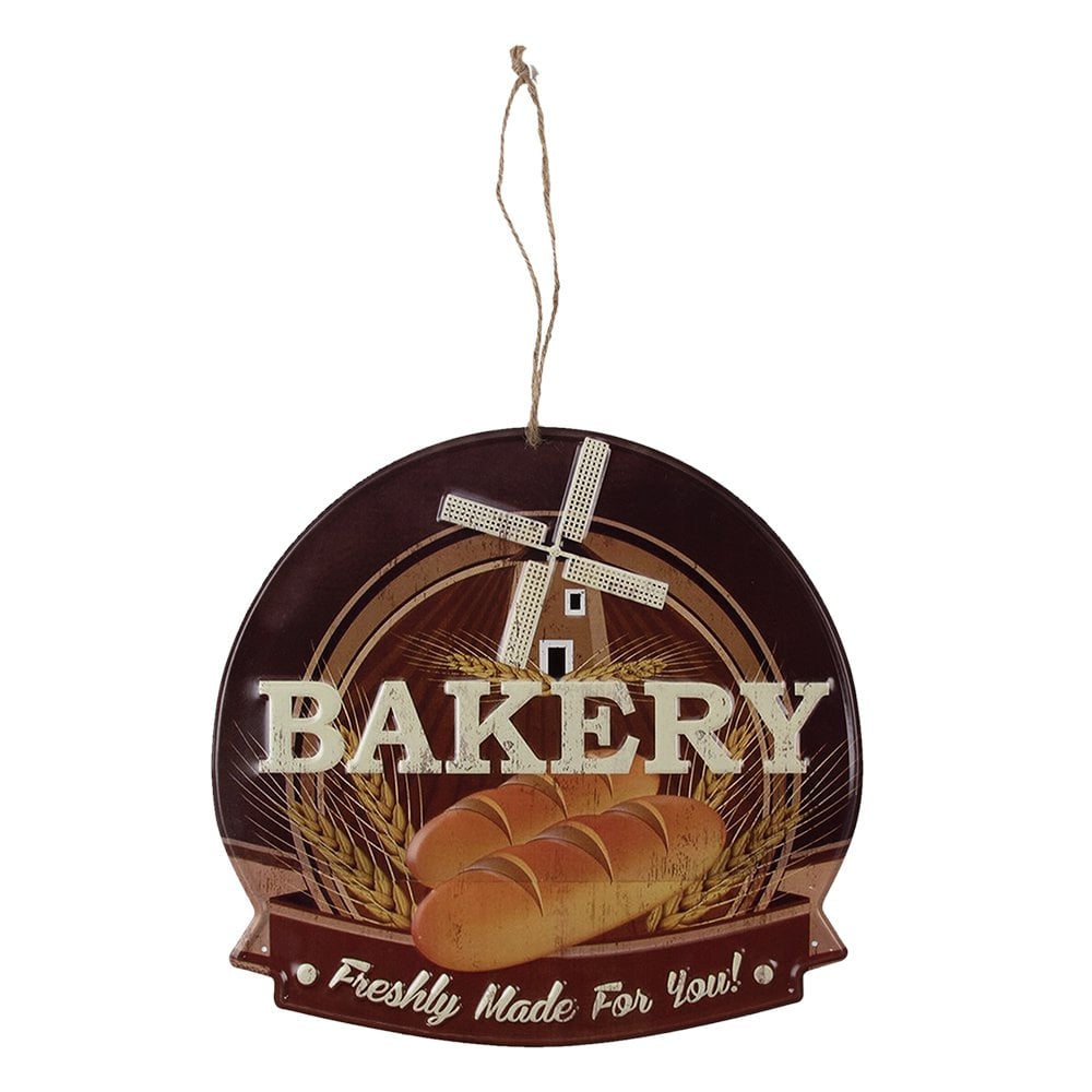 Wall Sign 38x40 cm Brown Iron Wall Board