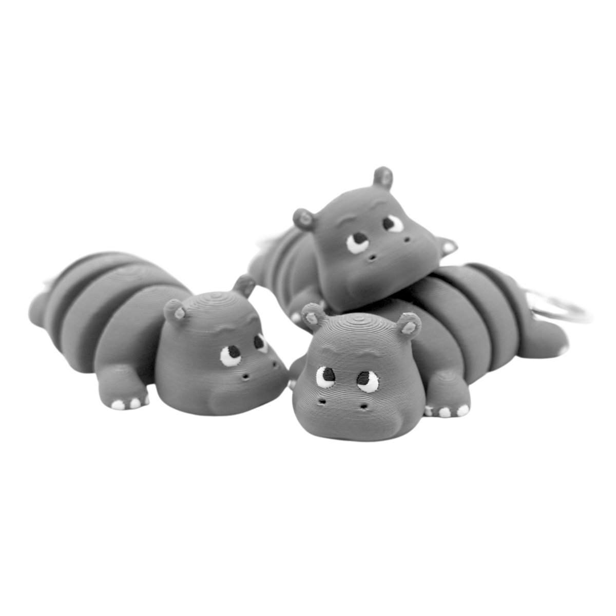 Flexi Hippo keychain