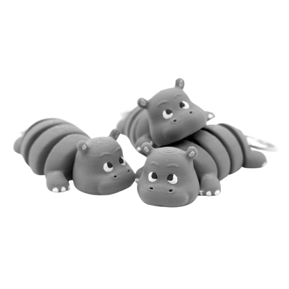 Flexi Hippo keychain