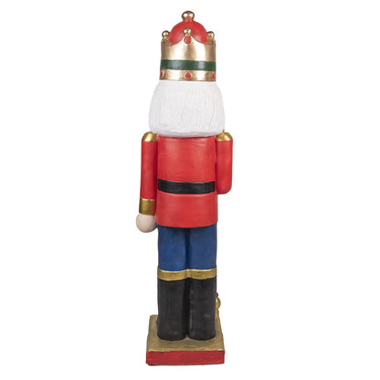 Beeld Notenkraker 120 cm Rood Blauw Kunststof Kerstdecoratie