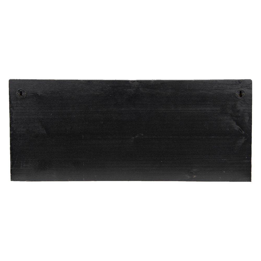 Wandrek 60x13x28 cm zwart hout