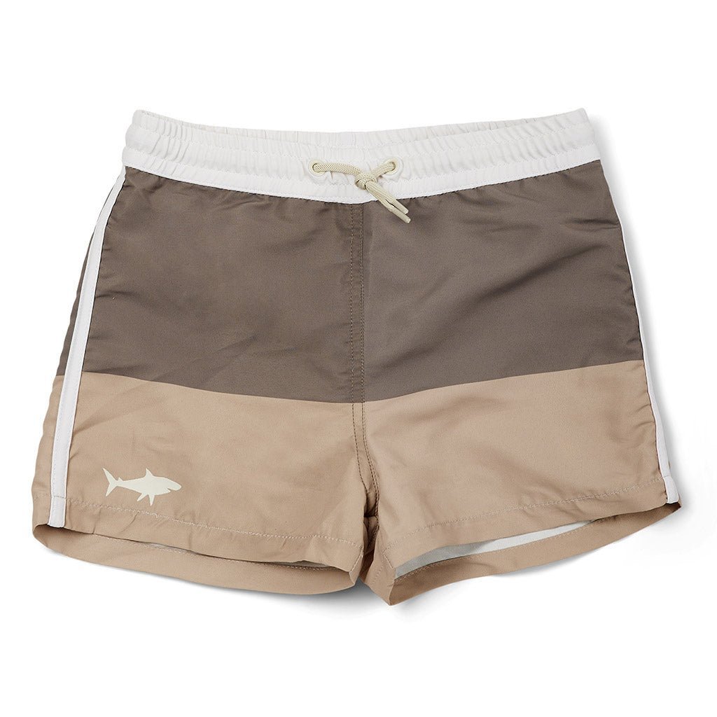 Zwemshorts kind groen bruin UV 50+