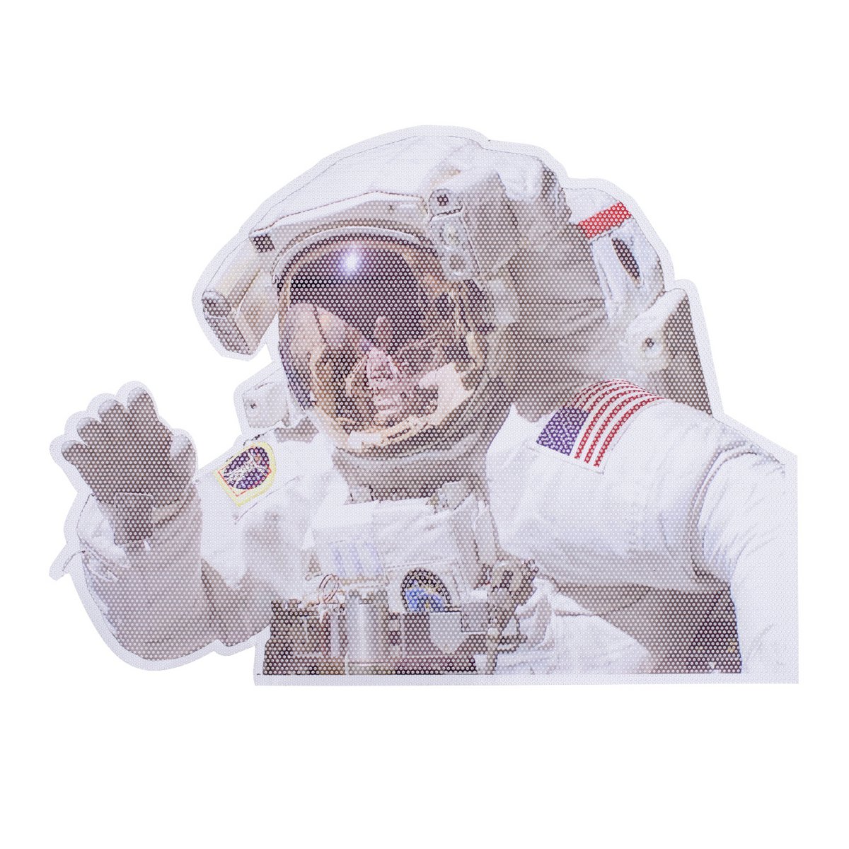 Autosticker astronaut NASA 25x6 cm