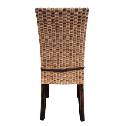 Eetkamer Stoel Rattan Set Vier Cabana Mand Stoelen Nu
