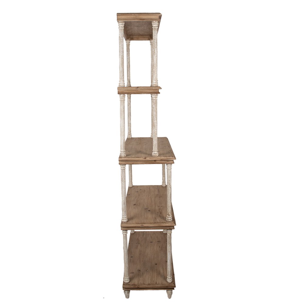 Boekenkast hout 80x40x210 cm bruin