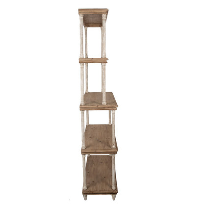 Boekenkast hout 80x40x210 cm bruin