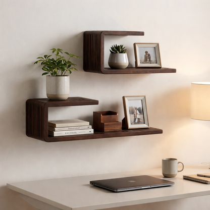 Wandplank  Donkerbruin