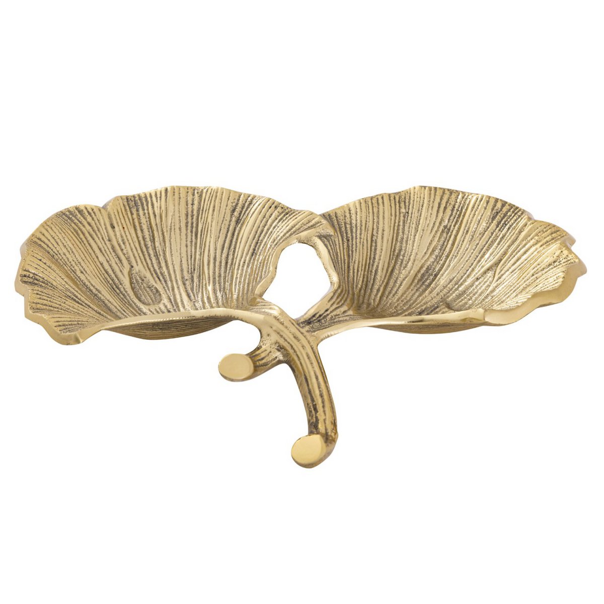 Decoratieve Schelpschaal 18 Delen Ginkgo Blad Goud Zilver