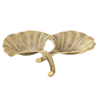 Decoratieve Schelpschaal 18 Delen Ginkgo Blad Goud Zilver