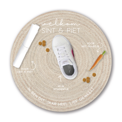 Schoen-zet-mat rond 40 cm vinyl