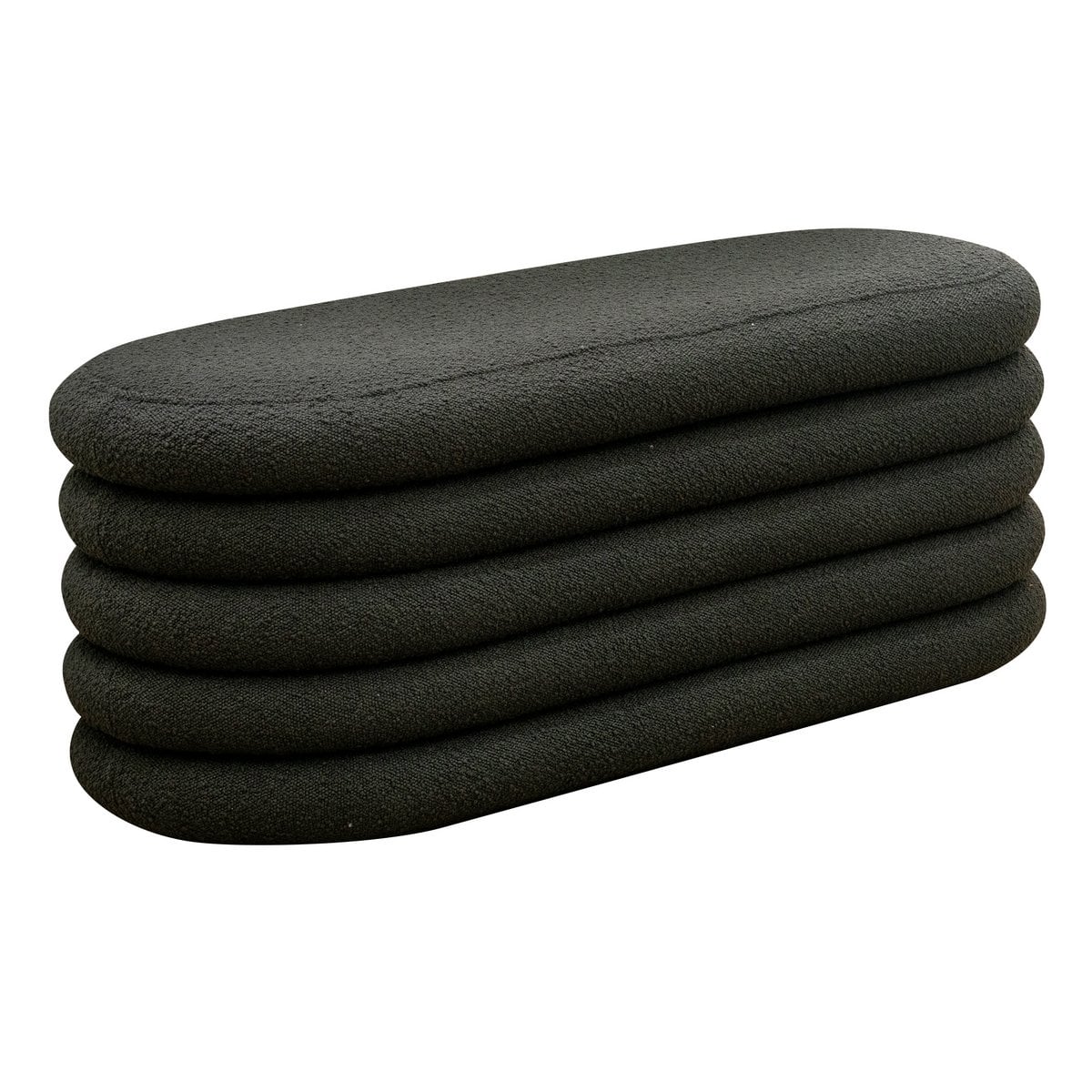 Opbergpoef 108x45x42 cm antraciet bouclé