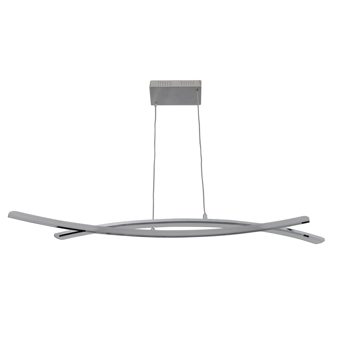 LED hanglamp metaal acryl 72x32x120 cm