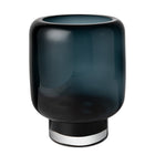 Large Modern Vase Ink Blue Clear Glass ZADAR Design Icon