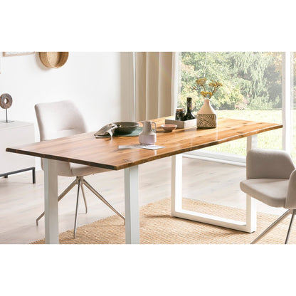 Eettafel massief acaciahout 180x90x75 cm