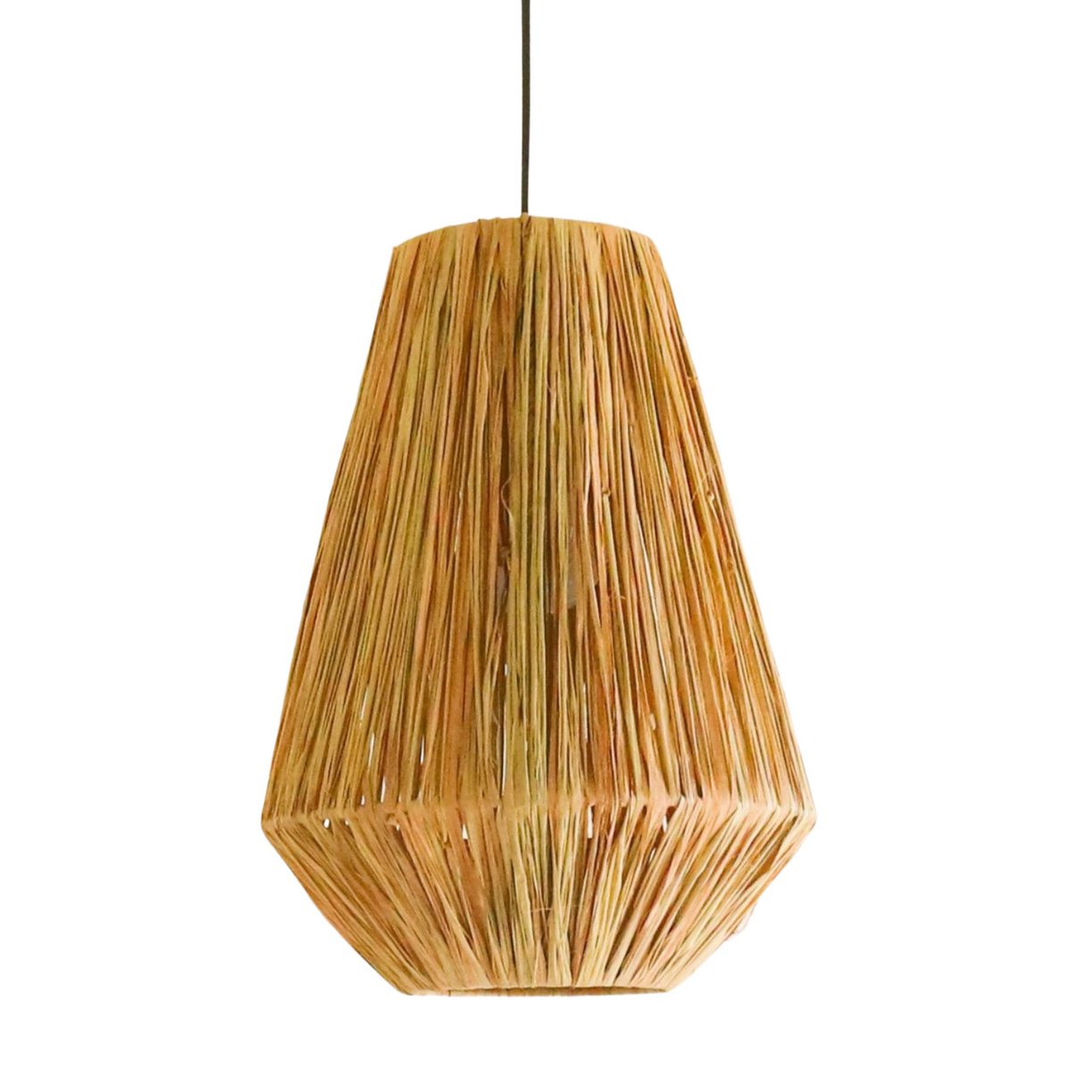 Lampenkap raffia rond 25x34 cm