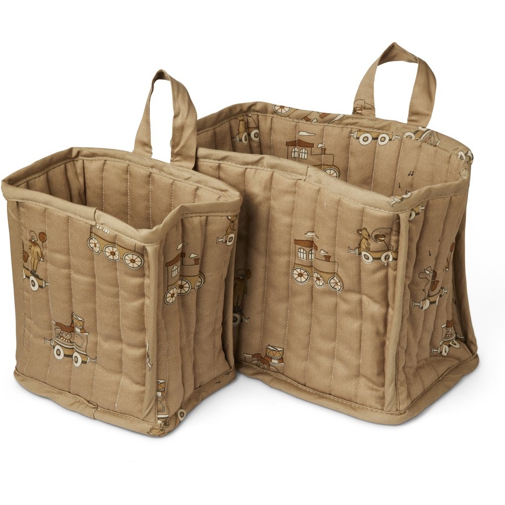 Lumi Quilted Basket Set - Carnival Train
