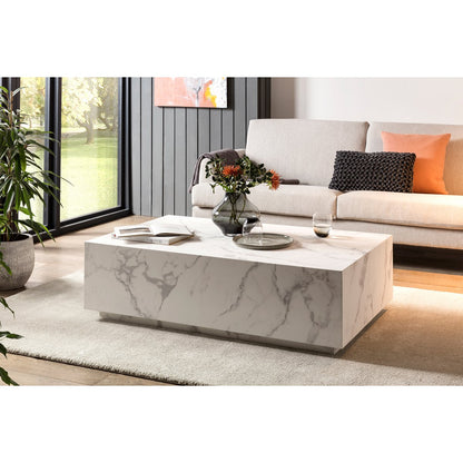 White coffee table, 120x75 cm