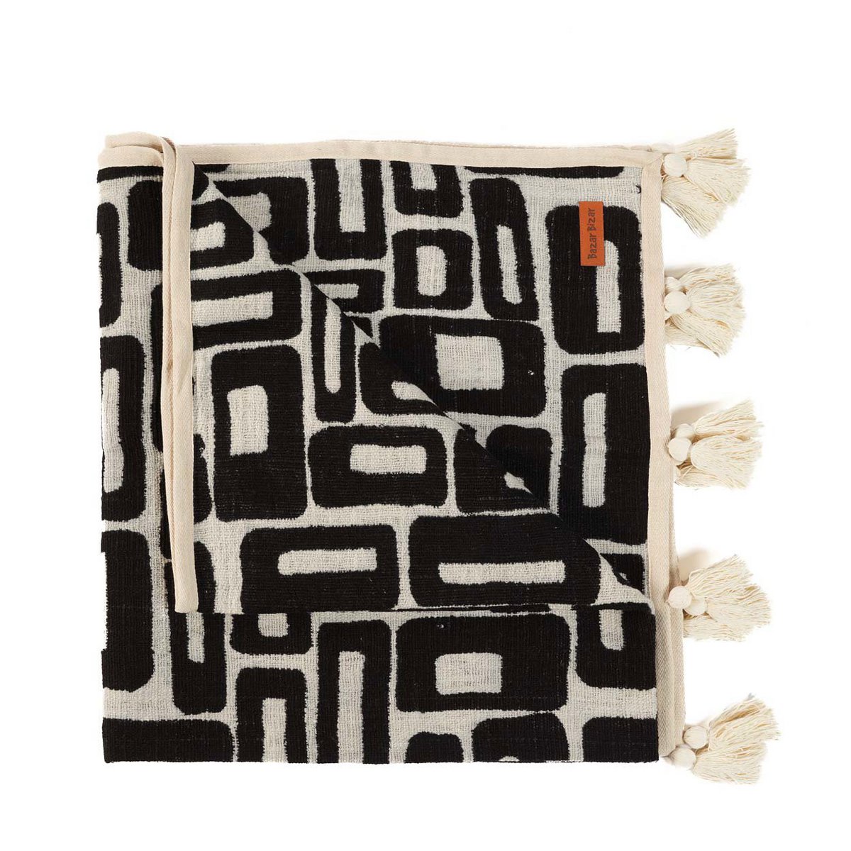 Bedsprei Aztec zwart