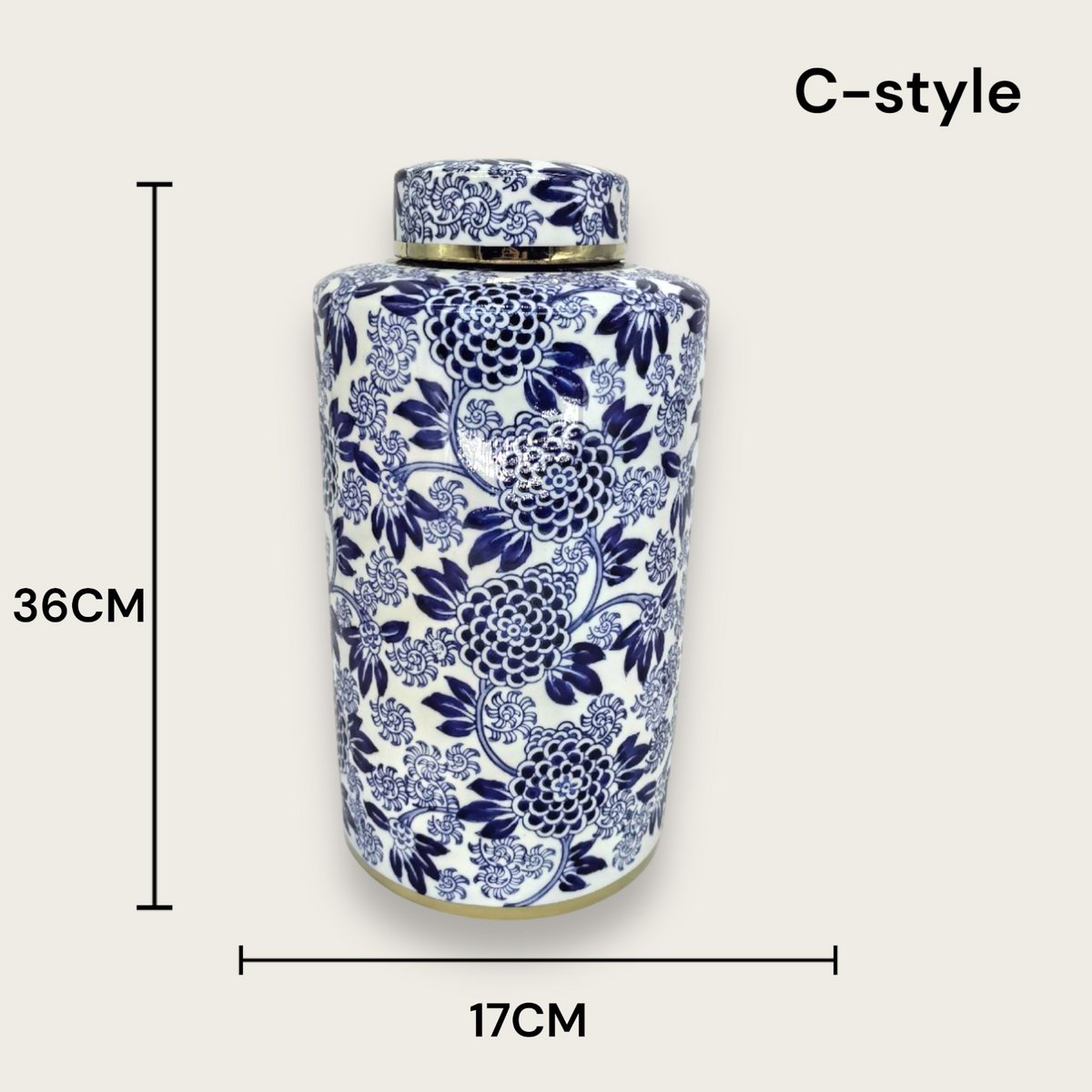 Blauw Witte Porseleinen Bloemenvaas Voor Keuken Thuis