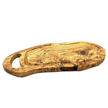 Steakplank olijfhout 40-44 cm sapgroef