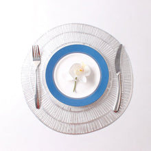 Onderzetter zilver 38x38 cm plastic