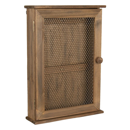 Sleutelkastje 28x9x40 cm bruin hout